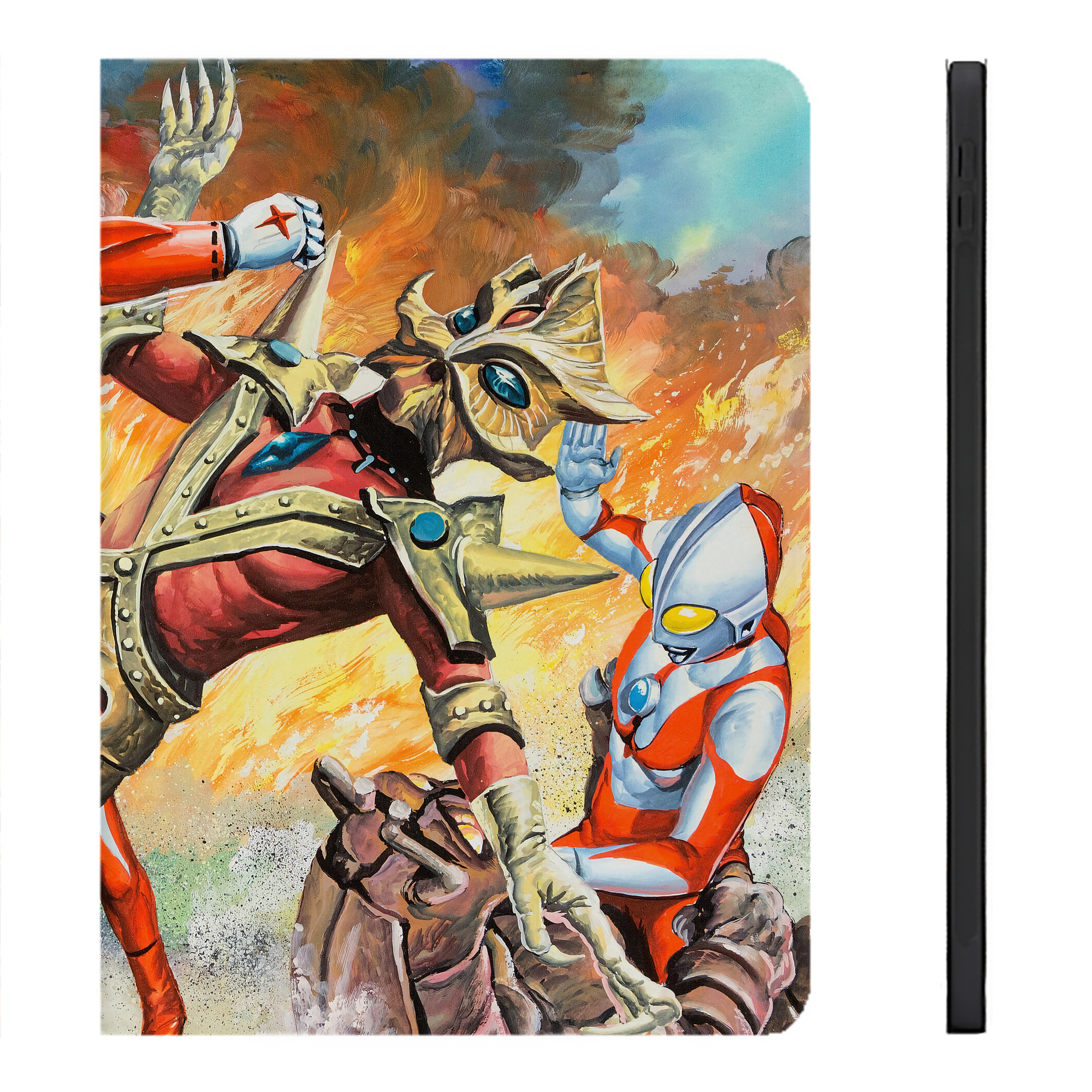 （画像用） ウルトラマン Ultraman IPadケース ペンホルダー付き ブックスタイルデザイン